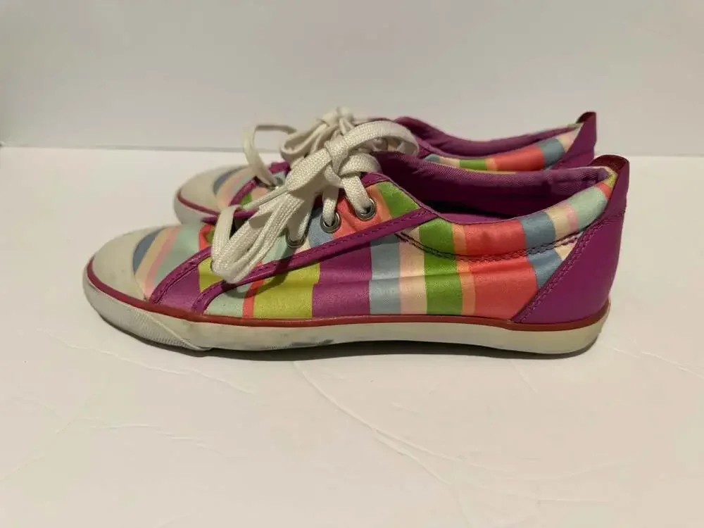 Coach Legacy Stripe Multi-Color Low Top Sneakers - Picture 5 of 7